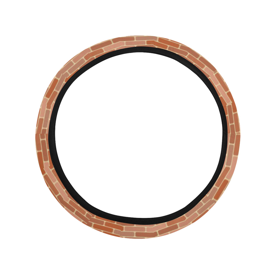 Brick Printed Pattern Print Design 02 Car Steering Wheel Cover