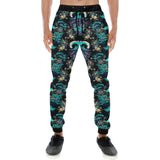 Dragon sea wave pattern Unisex Casual Sweatpants