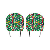 Billiard Ball Pattern Print Design 02 Car Headrest Cover