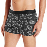 Garlic pattern black background Men's All Over Print Boxer Briefs Men's Underwear