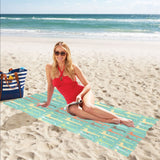 Giraffe Pattern Print Design 01 Beach Towel