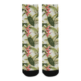heliconia pattern Crew Socks