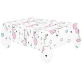 Cute poodle dog star pattern Tablecloth
