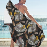 Eagle Pattern Print Design 05 Beach Towel