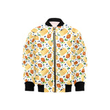 Pancake Pattern Print Design 02 Kids' Boys' Girls' Bomber Jacket
