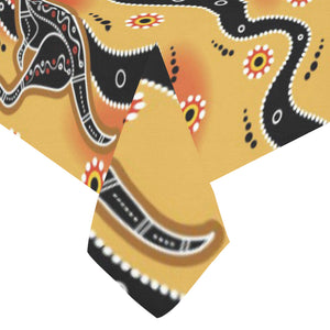 Kangaroo Australian aboriginal art pattern Tablecloth