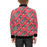 Camera Pattern Print Design 05 Kids' Boys' Girls' Bomber Jacket