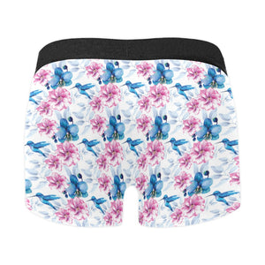 Hummingbird Pattern Print Design 02 Men's All Over Print Boxer Briefs Men's Underwear