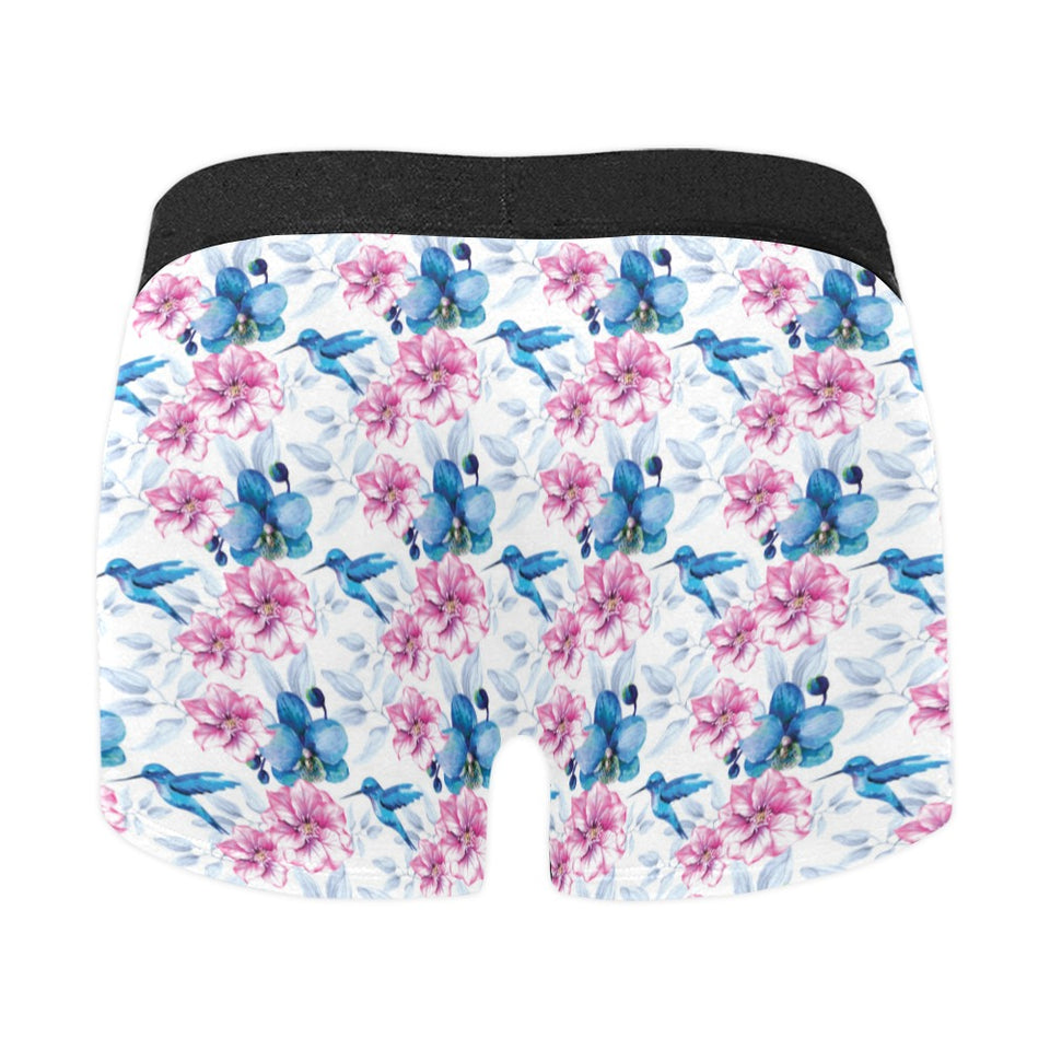 Hummingbird Pattern Print Design 02 Men's All Over Print Boxer Briefs Men's Underwear