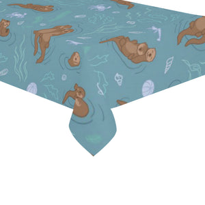 Sea otters pattern Tablecloth