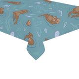 Sea otters pattern Tablecloth