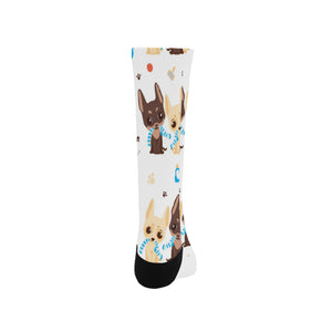 Cute Chihuahua dog pattern Crew Socks