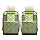 Fried Eggs Pattern Print Design 01 Car Seat Back Organizer