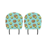 Kiwi blue background Car Headrest Cover