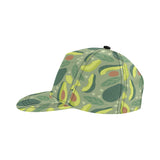 Avocado pattern All Over Print Snapback Cap