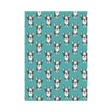 Hand drawn boston terrier dog pattern House Flag Garden Flag