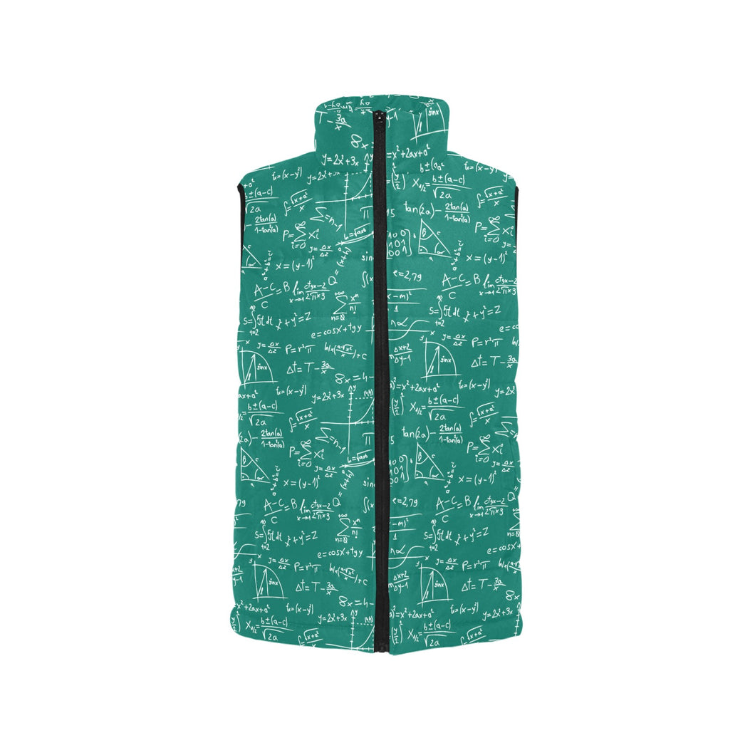 Math Pattern Print Design 01 Men's Padded Vest