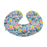 Colorful mushroom design pattern U-Shaped Travel Neck Pillow