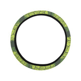 Hop pattern Hop cone background Car Steering Wheel Cover