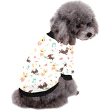 Cute Chihuahua puppie pattern All Over Print Pet Dog Round Neck Fuzzy Shirt