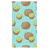 Kiwi blue background Bath Towel