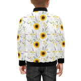 beautiful sunflowers pattern Kids' Boys' Girls' Bomber Jacket