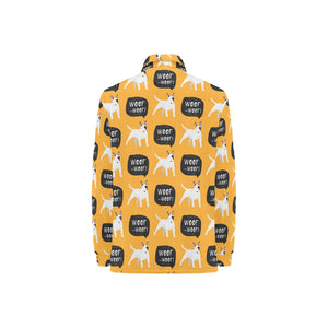 Bull Terrier Pattern Print Design 03 Women's Long Sleeve Polo Shirt