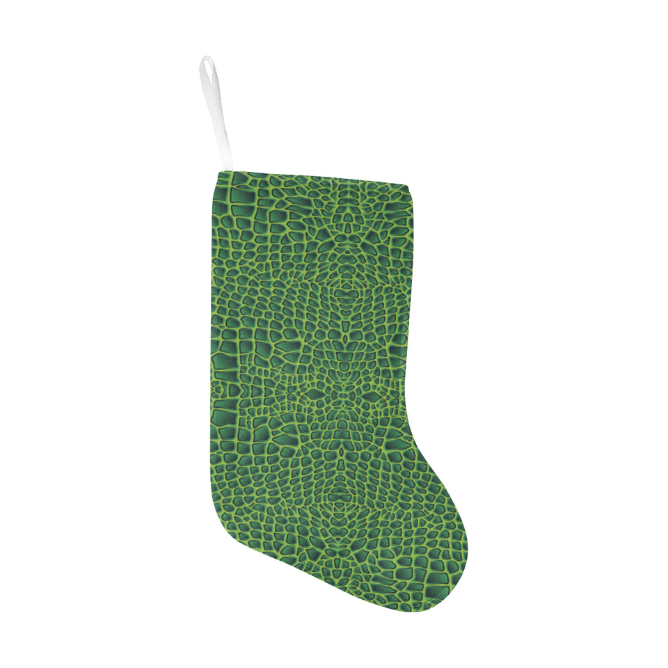 Crocodile Skin Printed Christmas Stocking