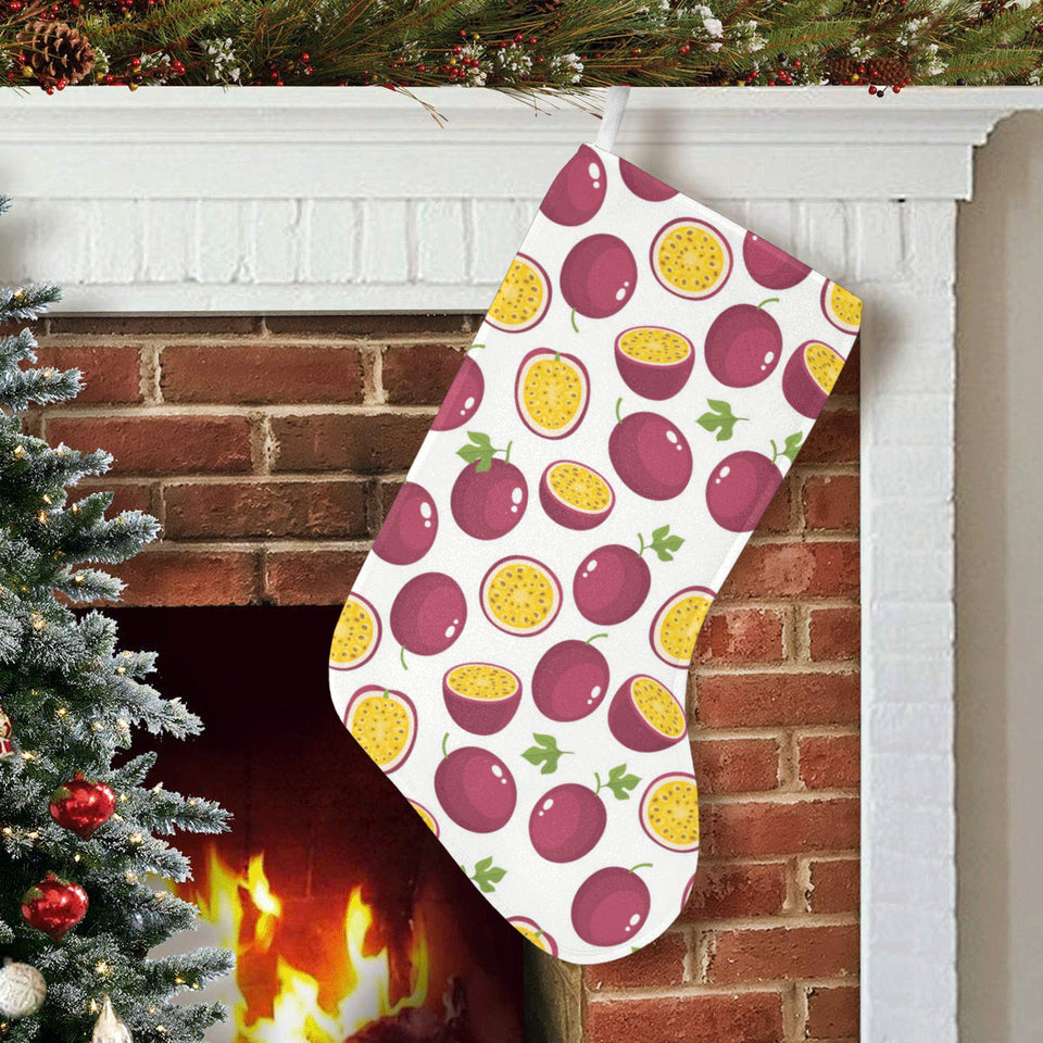 Passion fruit design pattern Christmas Stocking