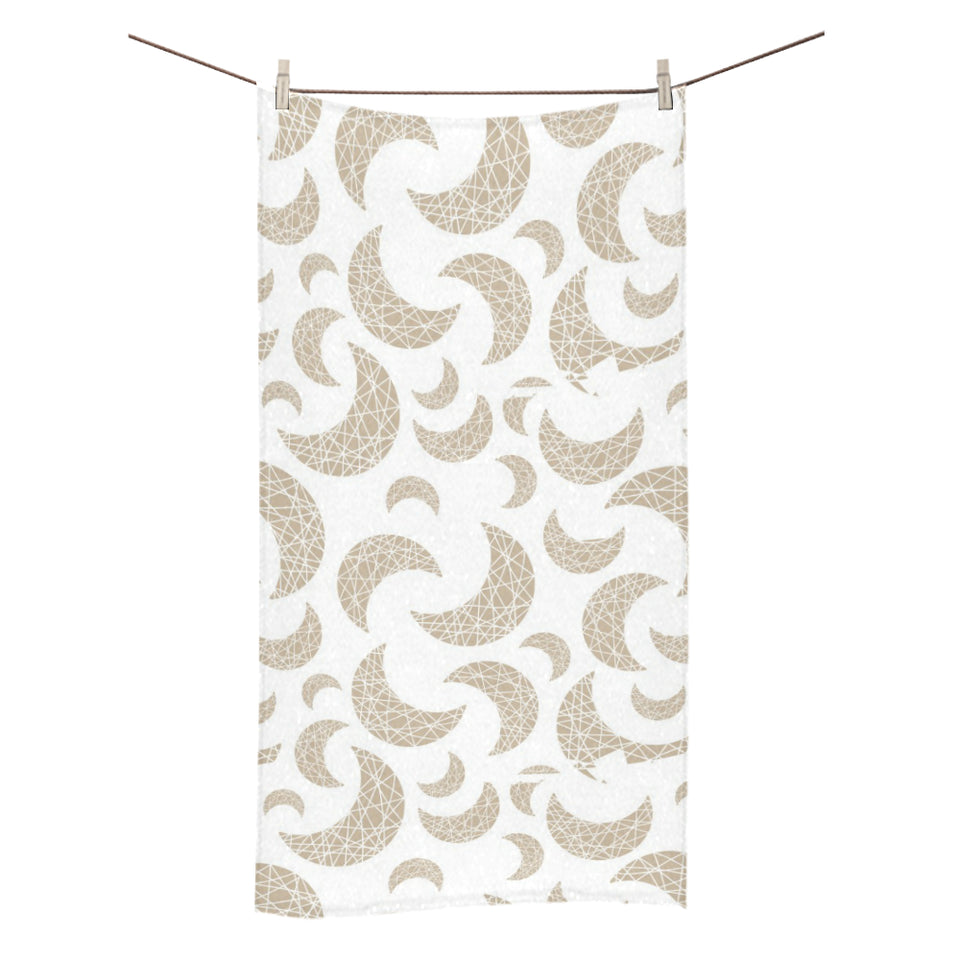 Cool gold moon abstract pattern Bath Towel