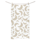 Cool gold moon abstract pattern Bath Towel