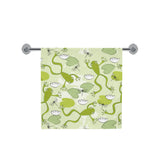 Cute frog dragonfly pattern Bath Towel