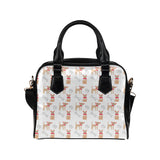 Chihuahua bone paw pattern Shoulder Handbag