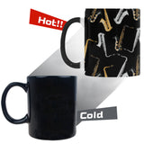saxophone design pattern Morphing Mug Heat Changing Mug