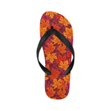 Autumn maple leaf pattern Unisex Flip Flops
