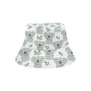 Hand drawn Koala leaves pattern Unisex Bucket Hat