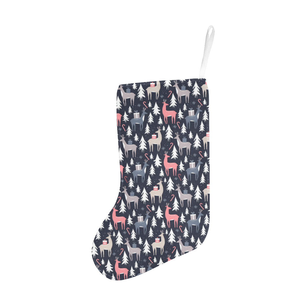 Deers Winter Christmas pattern Christmas Stocking