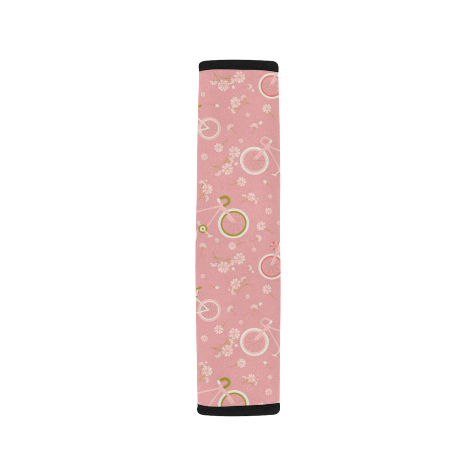 Bicycle Pattern Print Design 02 Car Seat Belt Cover