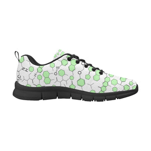 Chemistry Periodic Table Pattern Print Design 03 Men's Breathable Sneakers ( Model 055)