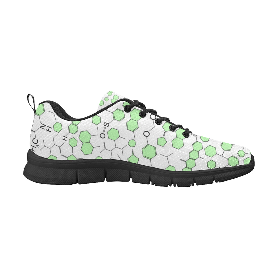 Chemistry Periodic Table Pattern Print Design 03 Men's Breathable Sneakers ( Model 055)