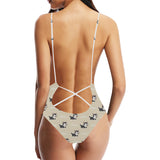Cute Siberian Husky Women's One-Piece Swimsuit