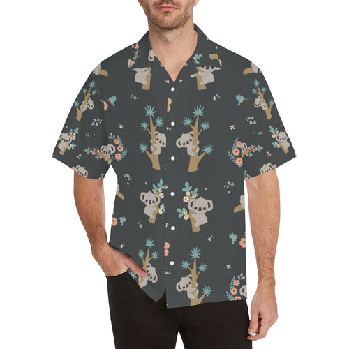 Cute koala pattern Men's All Over Print Hawaiian Shirt