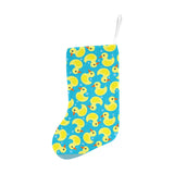 Duck Toy Pattern Print Design 04 Christmas Stocking