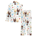 Cute Chihuahua dog pattern Men's Long Pajama Set