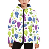 Grape pattern Kids' Boys' Girls' Padded Hooded Jacket