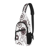 Classic vintage clock pattern All Over Print Chest Bag