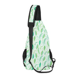 Green Peas Pattern Print Design 01 All Over Print Chest Bag