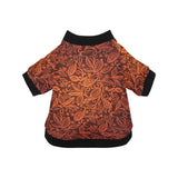 cacao beans tribal polynesian pattern All Over Print Pet Dog Round Neck Fuzzy Shirt