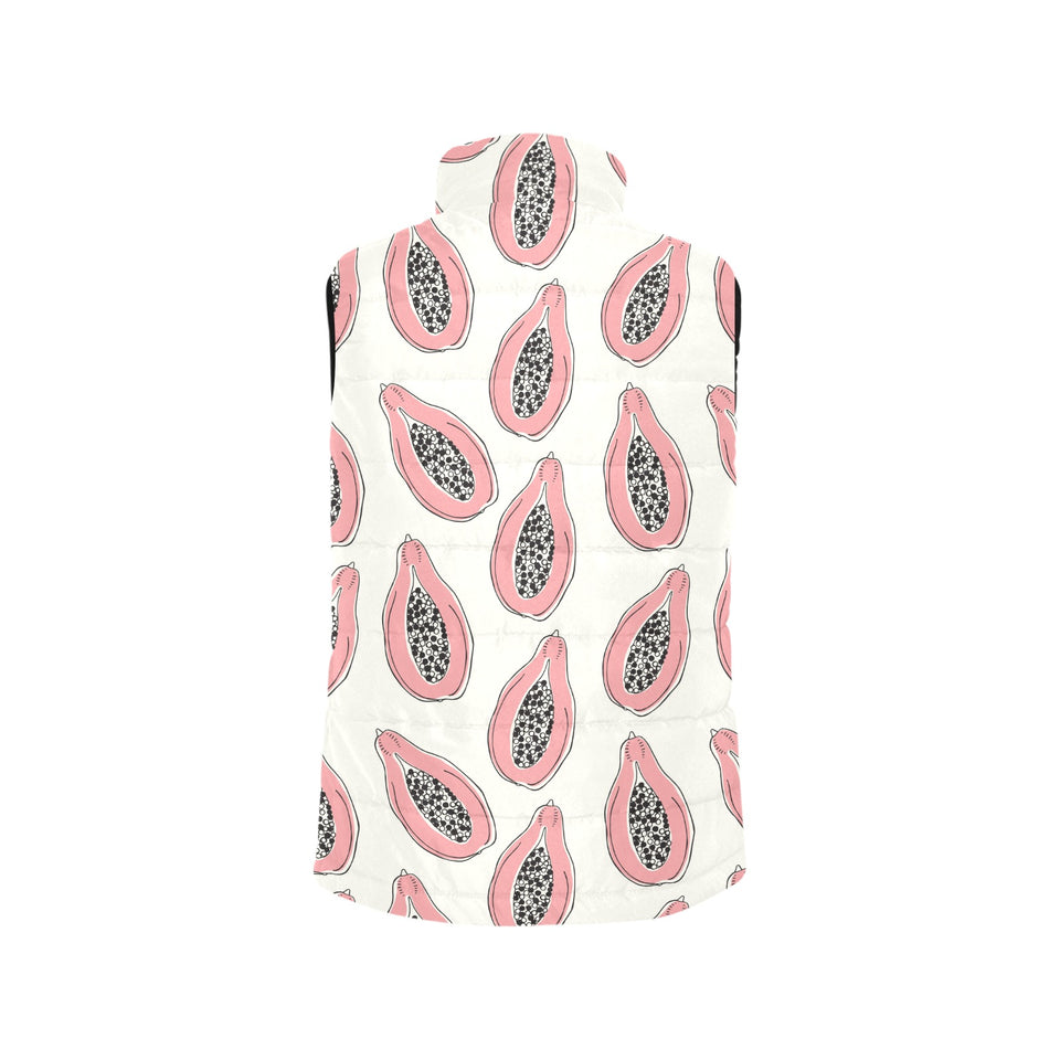 papaya pattern Women's Padded Vest