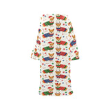 Corgi Christmas Pattern Blanket Robe with Sleeves